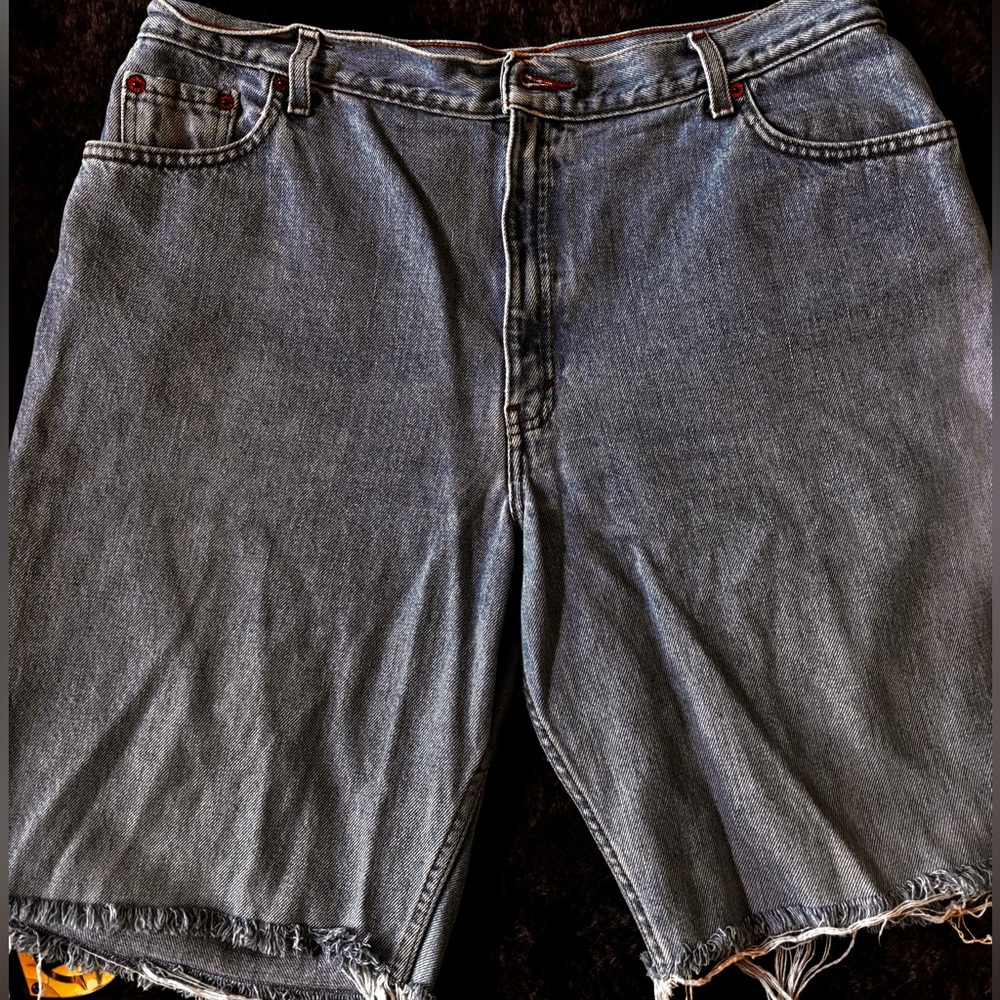Levi’s 550 Denim Cutoff Shorts Light Wash Size 18 REG Relaxed Fit
